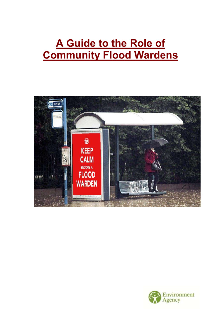 thumbnail of EnvironmentAgencyguideontheroleofcommunityfloodwardens