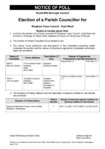 thumbnail of Notice of Poll – Bingham East