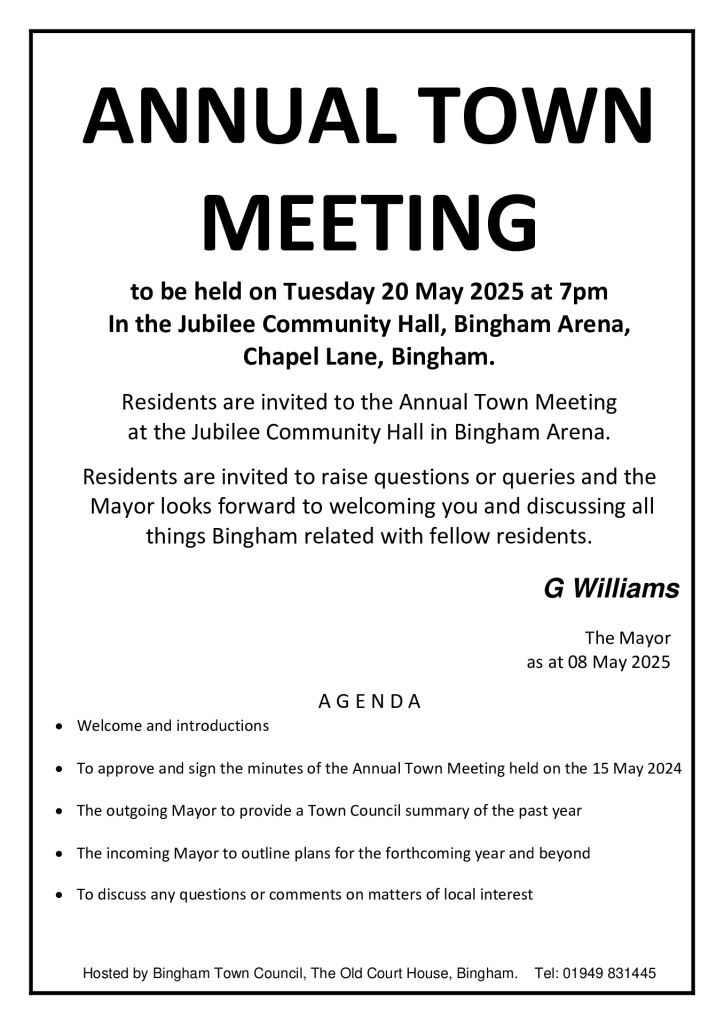 thumbnail of Published Annual Town Meeting Agenda 20 May 2025