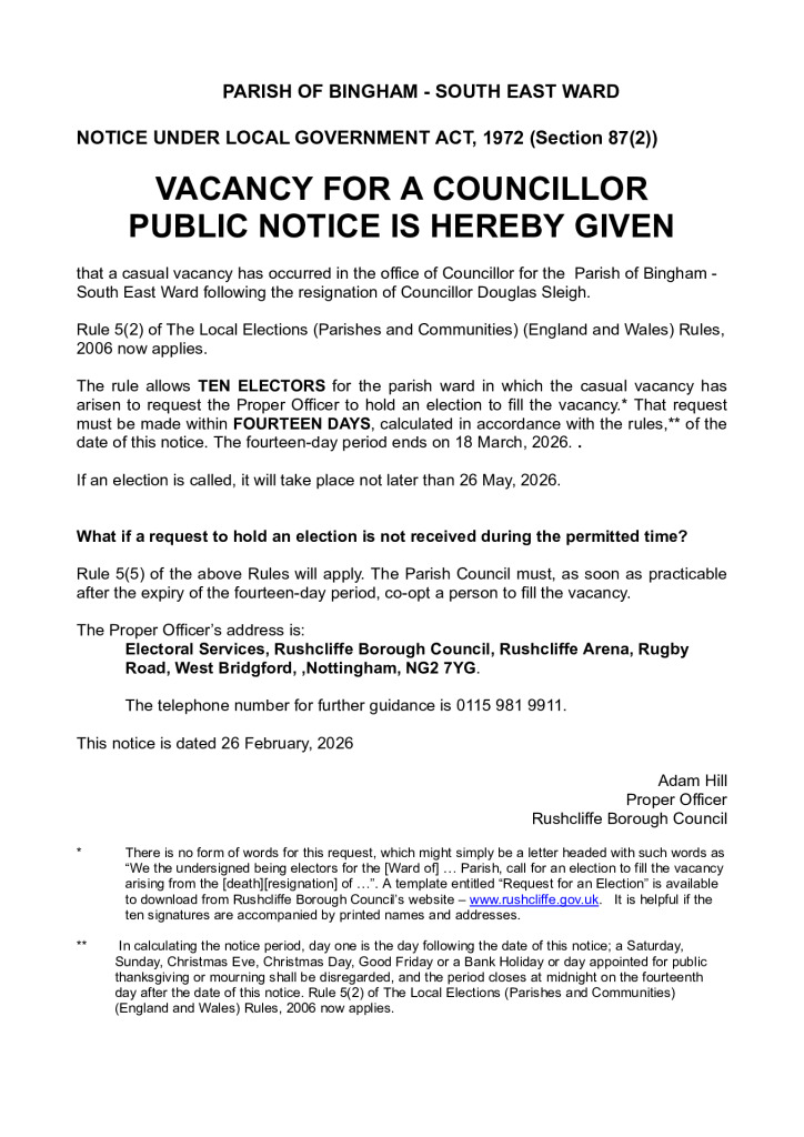 thumbnail of 260226 Notice of Vacancy – Douglas Sleigh